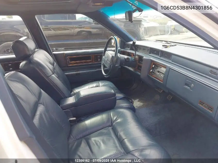 1992 Cadillac Deville VIN: 1G6CD53B8N4301856 Lot: 12356162