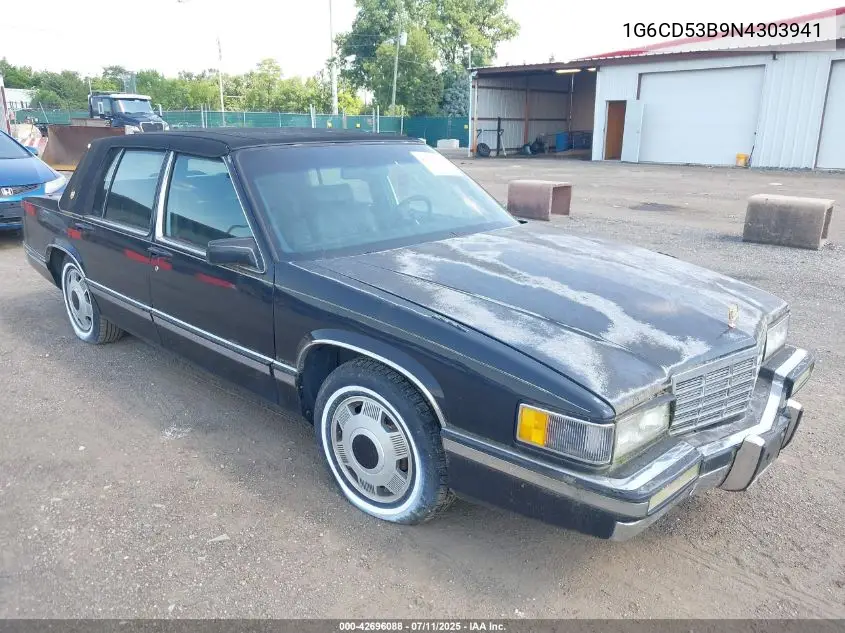 1992 Cadillac Deville VIN: 1G6CD53B9N4303941 Lot: 42696088