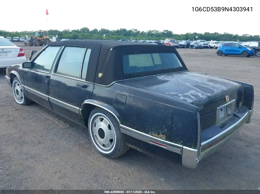 1992 Cadillac Deville VIN: 1G6CD53B9N4303941 Lot: 42696088