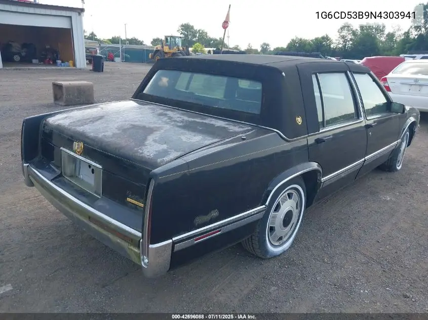 1992 Cadillac Deville VIN: 1G6CD53B9N4303941 Lot: 42696088