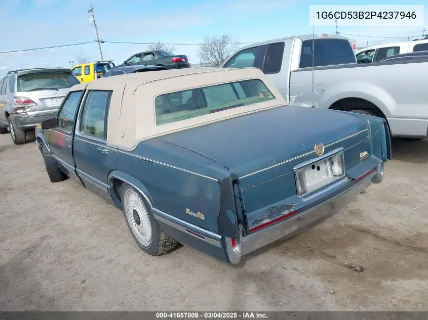1993 Cadillac Deville VIN: 1G6CD53B2P4237946 Lot: 41657009