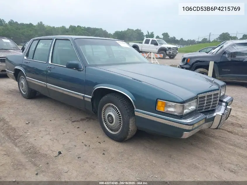 1993 Cadillac Deville VIN: 1G6CD53B6P4215769 Lot: 42274245