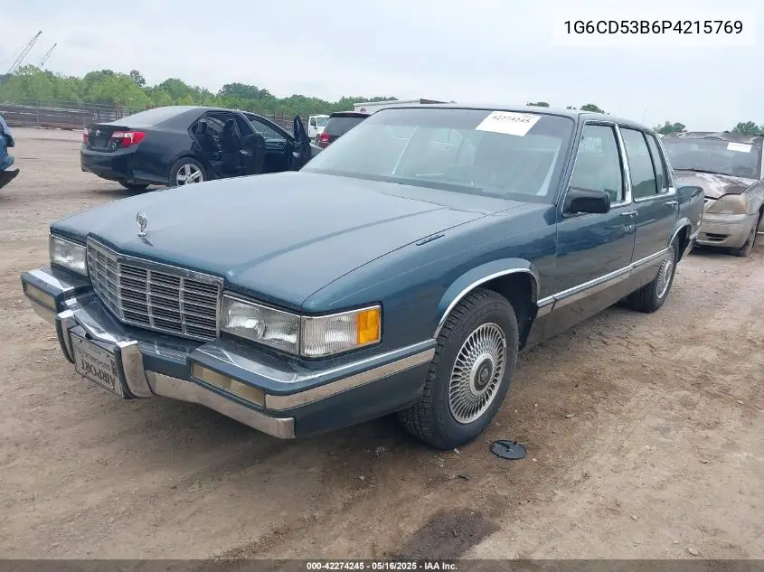 1993 Cadillac Deville VIN: 1G6CD53B6P4215769 Lot: 42274245