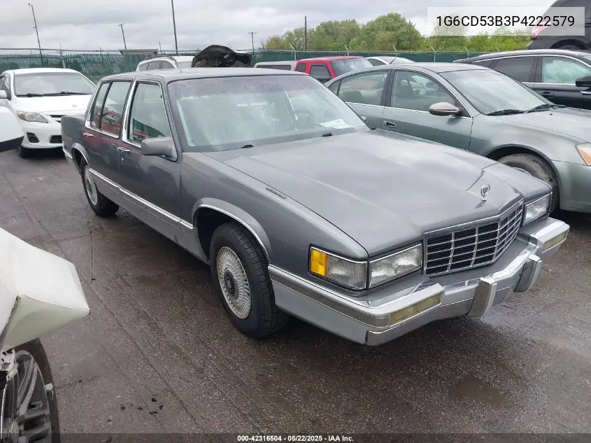 1993 Cadillac Deville VIN: 1G6CD53B3P4222579 Lot: 42316504