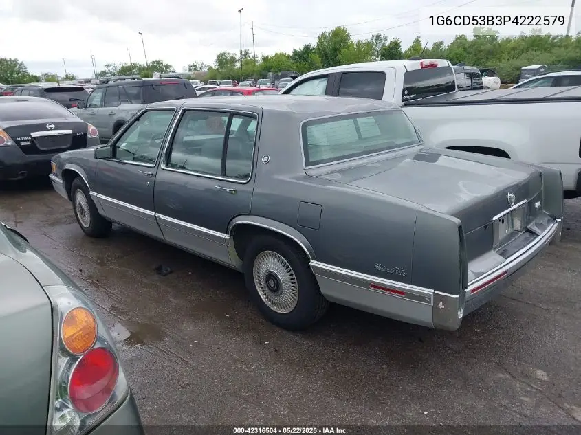 1993 Cadillac Deville VIN: 1G6CD53B3P4222579 Lot: 42316504