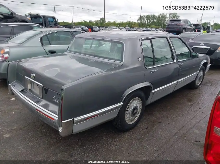 1993 Cadillac Deville VIN: 1G6CD53B3P4222579 Lot: 42316504