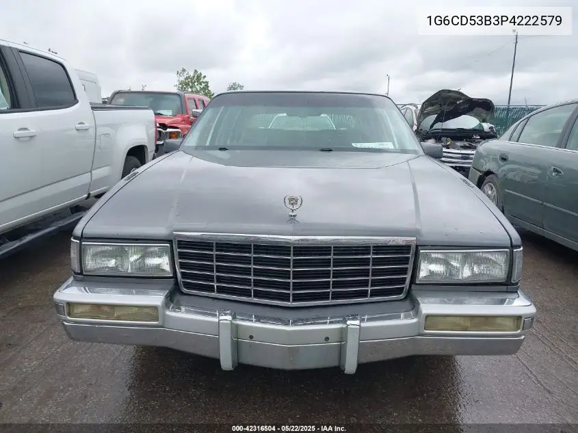1993 Cadillac Deville VIN: 1G6CD53B3P4222579 Lot: 42316504