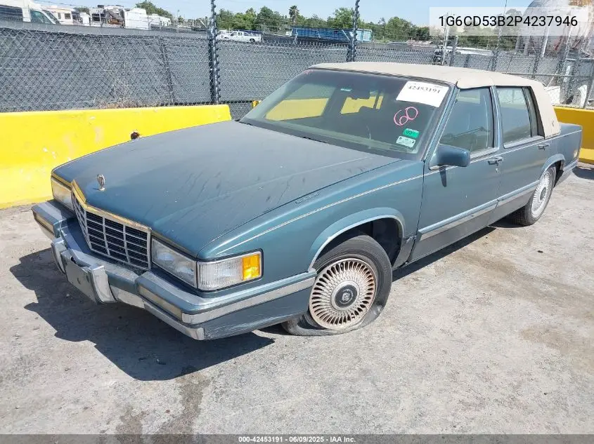 1993 Cadillac Deville VIN: 1G6CD53B2P4237946 Lot: 42453191