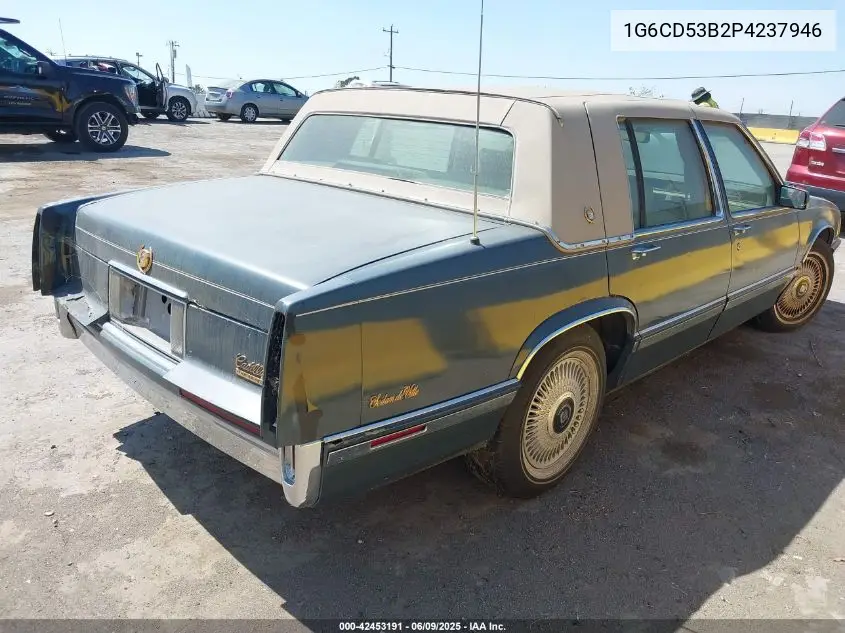 1993 Cadillac Deville VIN: 1G6CD53B2P4237946 Lot: 42453191