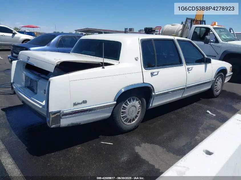 1993 Cadillac Deville VIN: 1G6CD53B8P4278923 Lot: 42589617