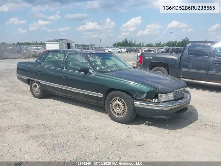 1994 Cadillac Deville VIN: 1G6KD52B6RU238565 Lot: 12348246