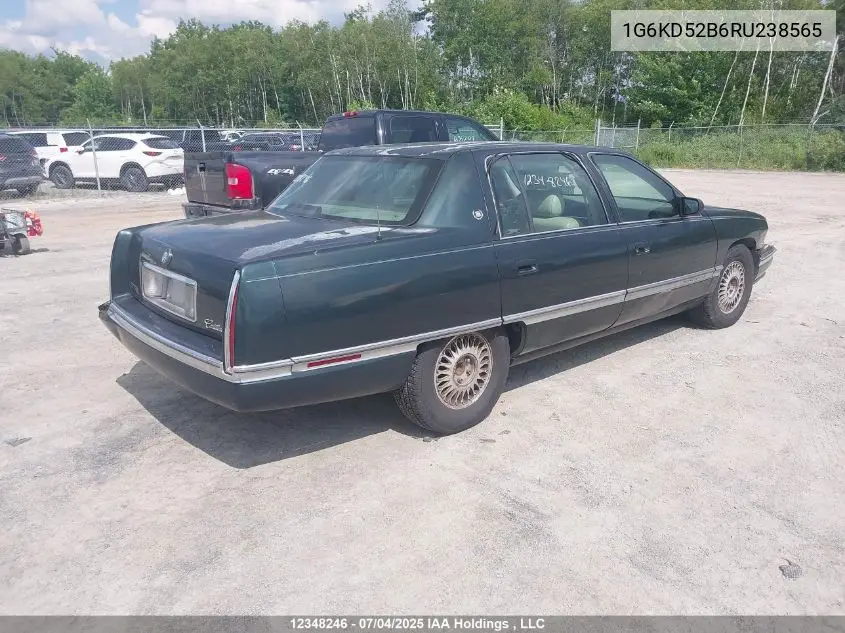 1994 Cadillac Deville VIN: 1G6KD52B6RU238565 Lot: 12348246