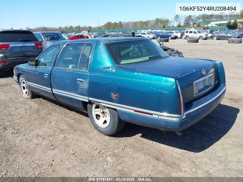 1994 Cadillac Deville Concours VIN: 1G6KF52Y4RU208494 Lot: 41797447
