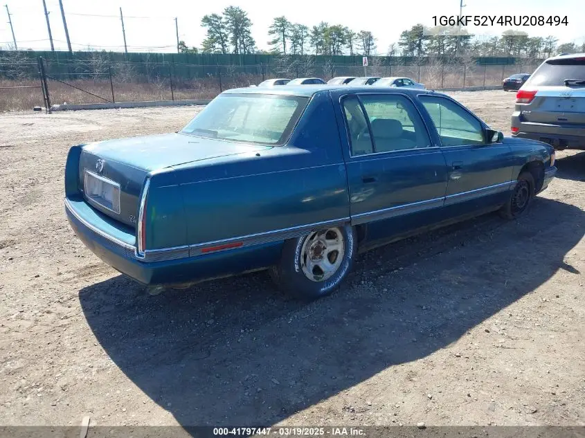 1994 Cadillac Deville Concours VIN: 1G6KF52Y4RU208494 Lot: 41797447