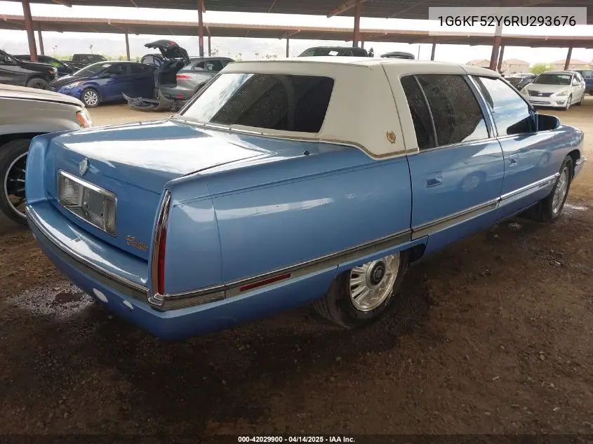 1994 Cadillac Deville Concours VIN: 1G6KF52Y6RU293676 Lot: 42029900