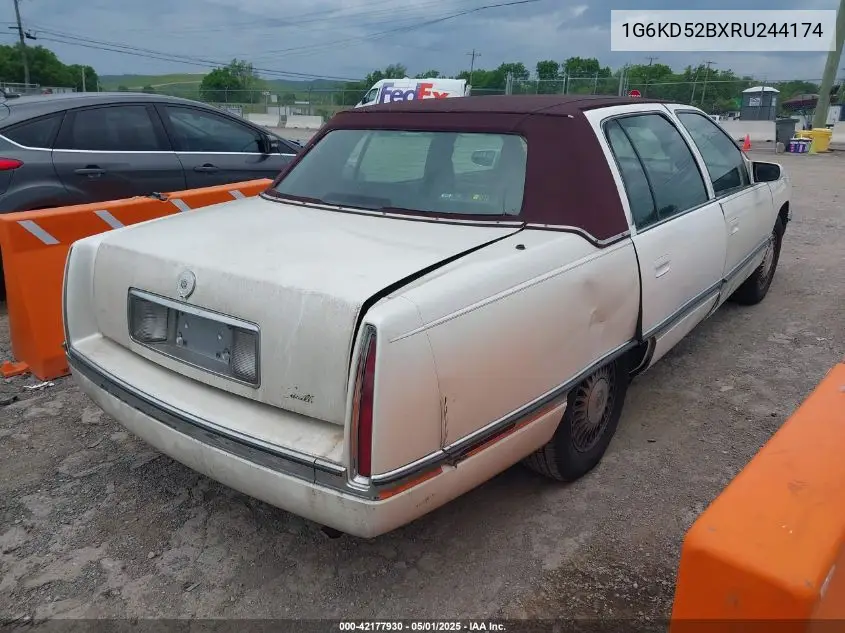 1994 Cadillac Deville VIN: 1G6KD52BXRU244174 Lot: 42177930