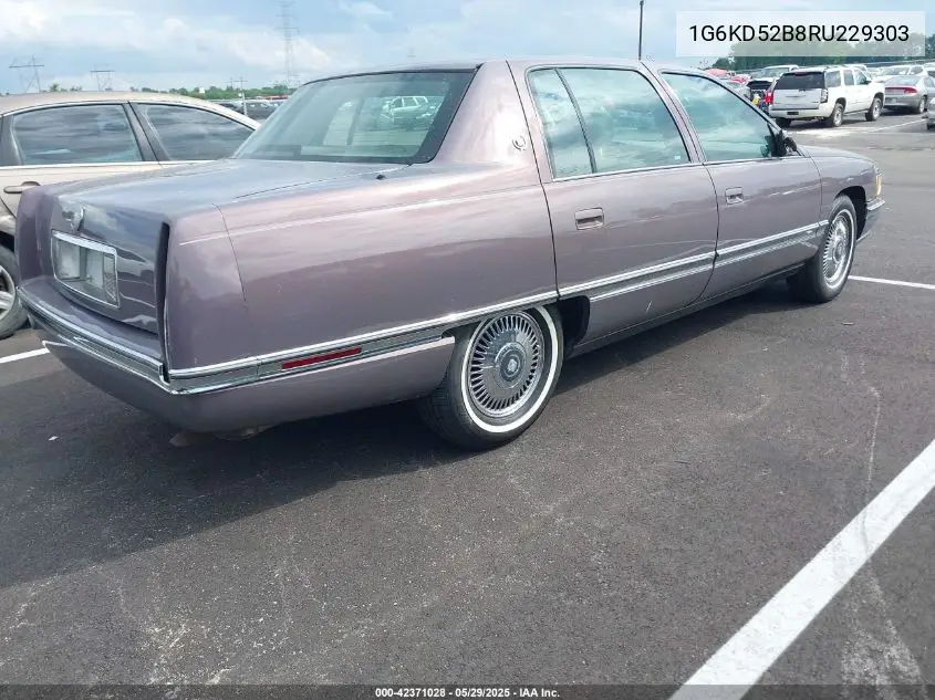 1994 Cadillac Deville VIN: 1G6KD52B8RU229303 Lot: 42371028