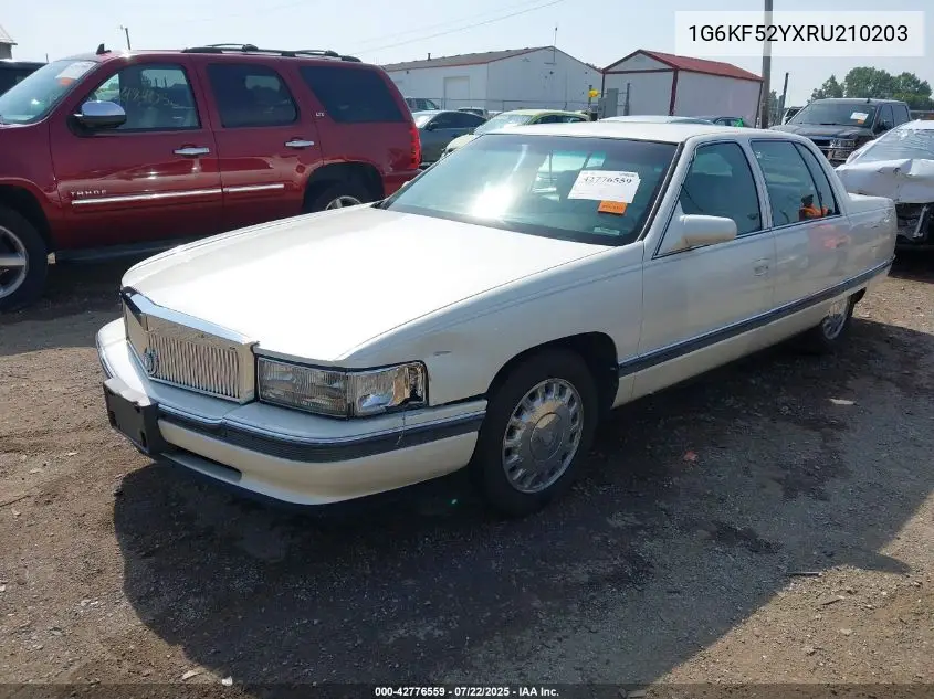 1994 Cadillac Deville Concours VIN: 1G6KF52YXRU210203 Lot: 42776559