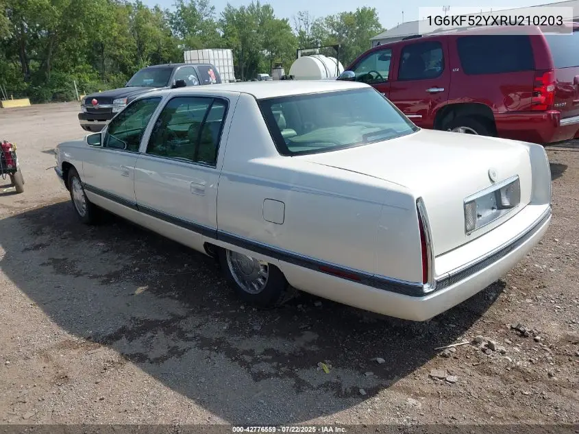 1994 Cadillac Deville Concours VIN: 1G6KF52YXRU210203 Lot: 42776559