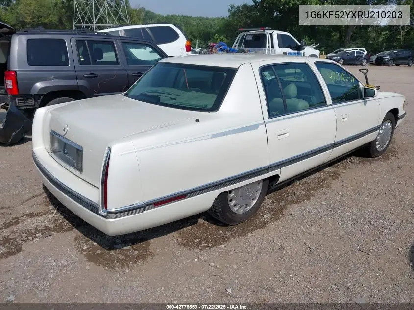1994 Cadillac Deville Concours VIN: 1G6KF52YXRU210203 Lot: 42776559
