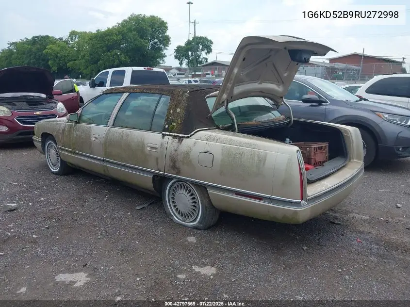 1994 Cadillac Deville VIN: 1G6KD52B9RU272998 Lot: 42797569