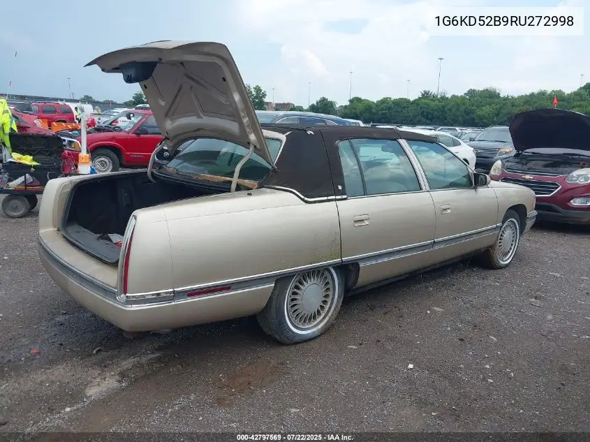 1994 Cadillac Deville VIN: 1G6KD52B9RU272998 Lot: 42797569