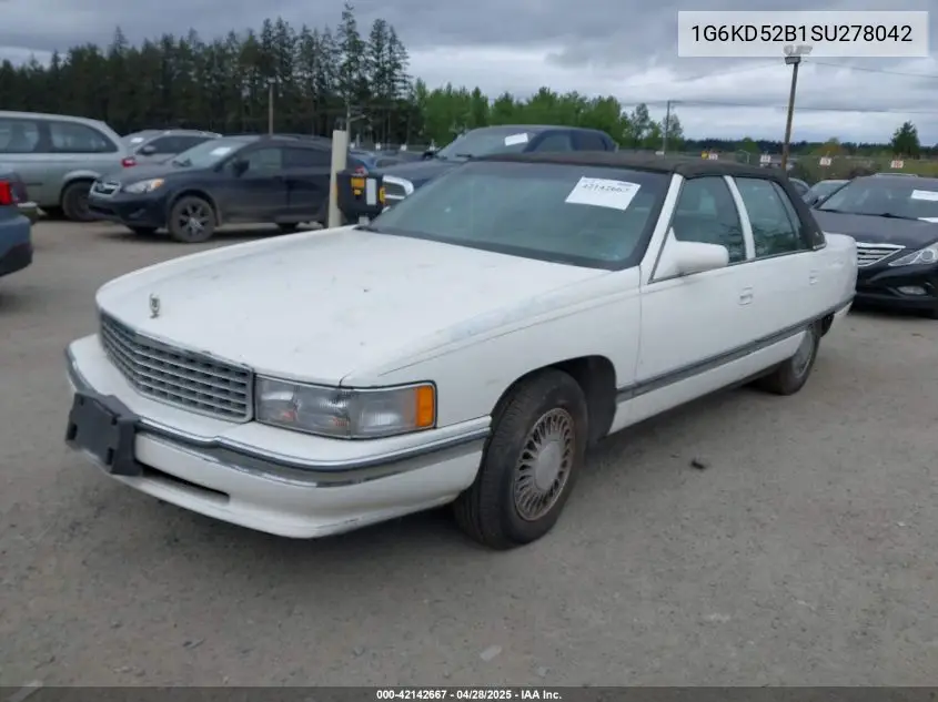 1995 Cadillac Deville VIN: 1G6KD52B1SU278042 Lot: 42142667