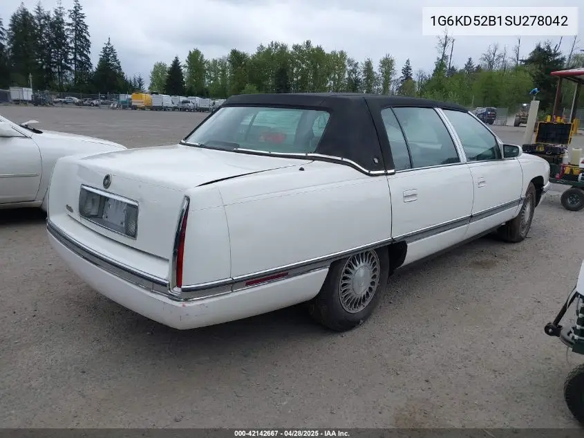 1995 Cadillac Deville VIN: 1G6KD52B1SU278042 Lot: 42142667