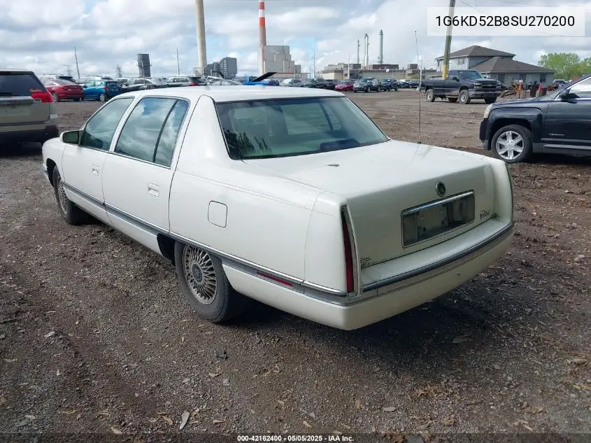 1995 Cadillac Deville VIN: 1G6KD52B8SU270200 Lot: 42162400