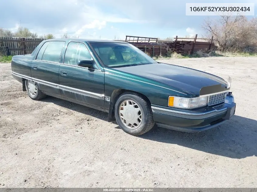 1995 Cadillac Deville Concours VIN: 1G6KF52YXSU302434 Lot: 42231281