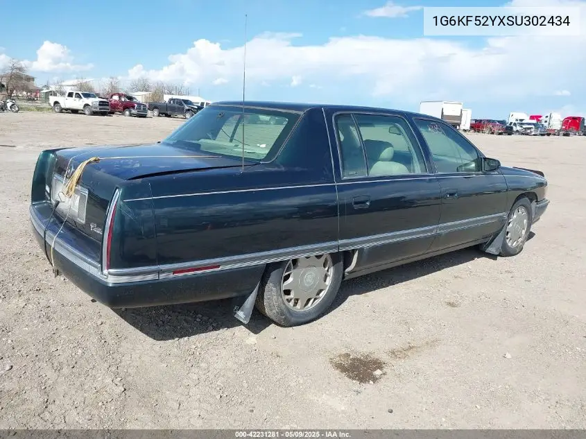1995 Cadillac Deville Concours VIN: 1G6KF52YXSU302434 Lot: 42231281