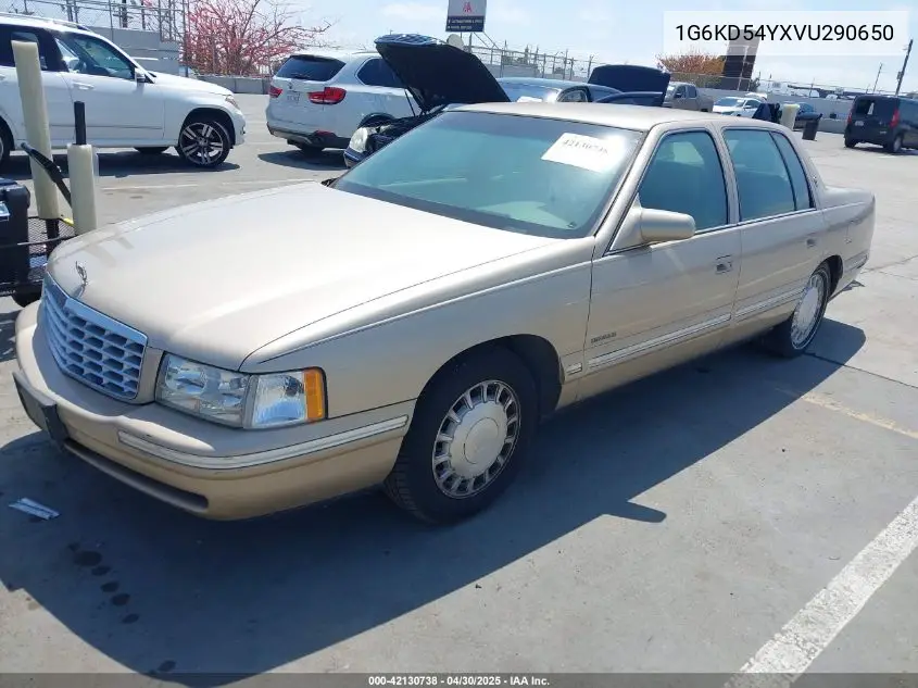 1997 Cadillac Deville Standard VIN: 1G6KD54YXVU290650 Lot: 42130738