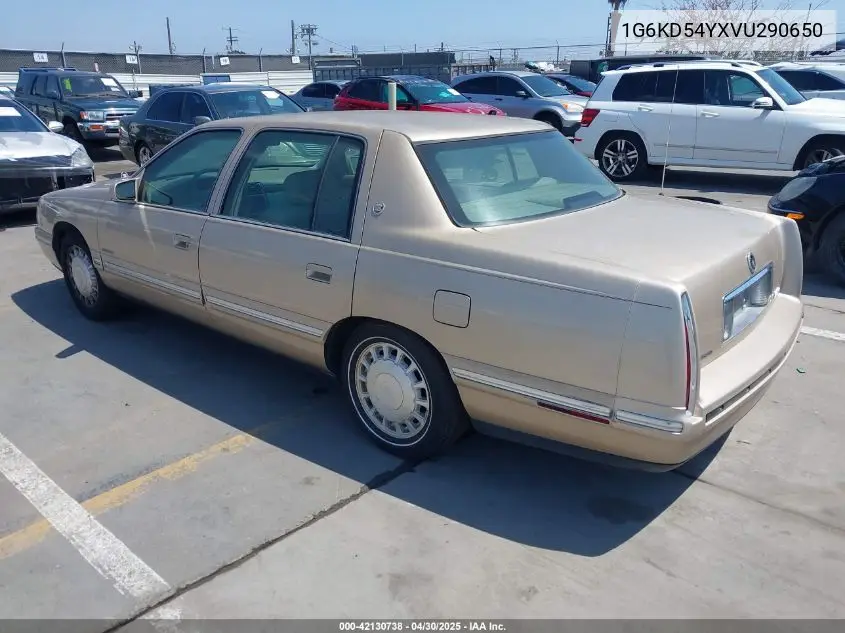 1997 Cadillac Deville Standard VIN: 1G6KD54YXVU290650 Lot: 42130738