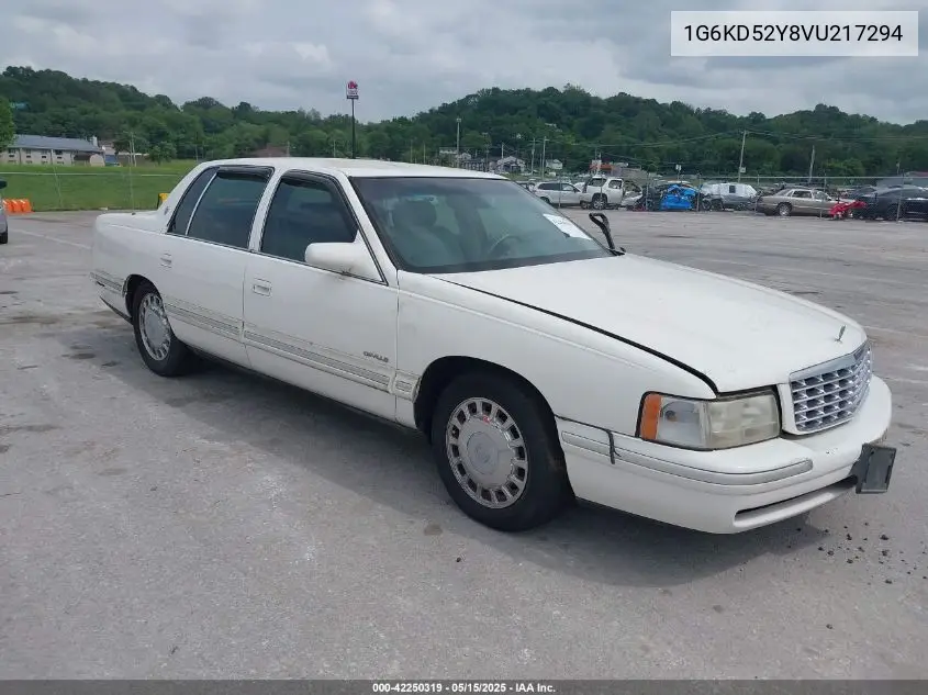 1997 Cadillac Deville Standard VIN: 1G6KD52Y8VU217294 Lot: 42250319