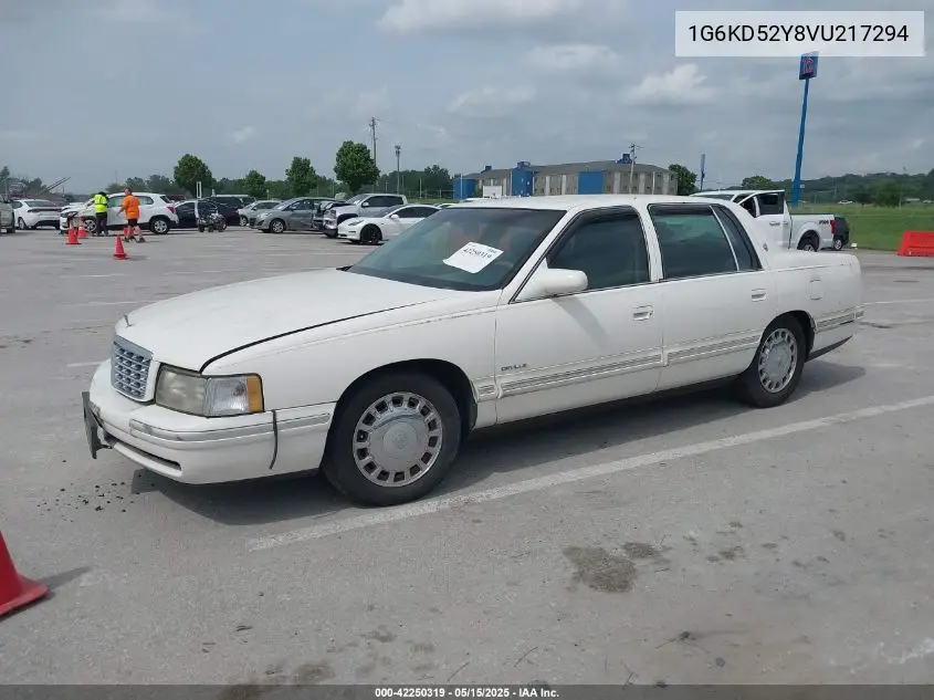 1997 Cadillac Deville Standard VIN: 1G6KD52Y8VU217294 Lot: 42250319
