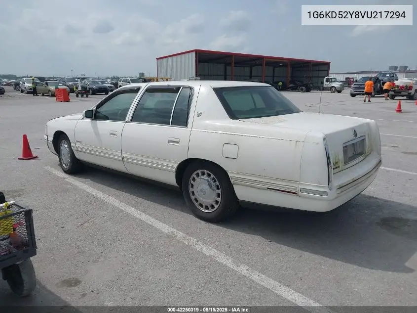 1997 Cadillac Deville Standard VIN: 1G6KD52Y8VU217294 Lot: 42250319
