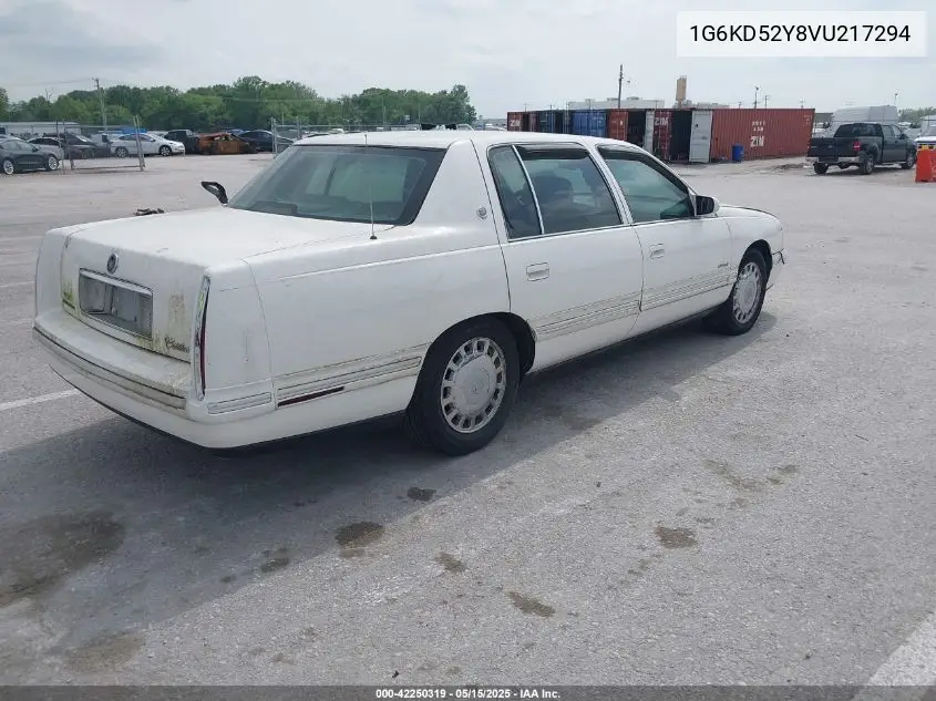 1997 Cadillac Deville Standard VIN: 1G6KD52Y8VU217294 Lot: 42250319