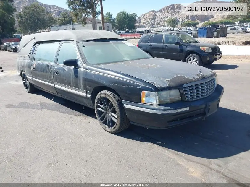1997 Cadillac Deville Professional VIN: 1GEEH90Y2VU500192 Lot: 42513494