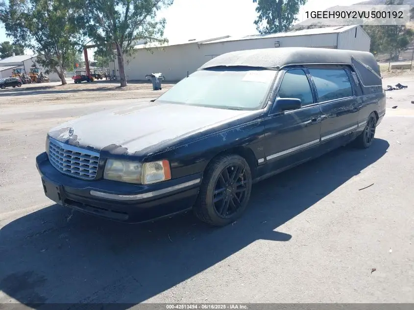 1997 Cadillac Deville Professional VIN: 1GEEH90Y2VU500192 Lot: 42513494