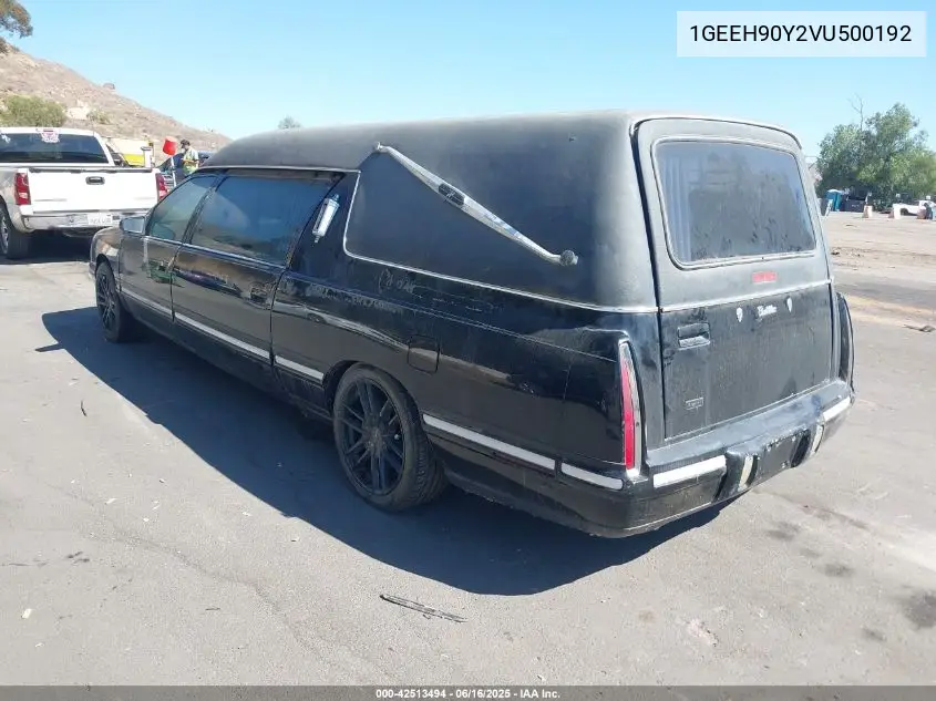 1997 Cadillac Deville Professional VIN: 1GEEH90Y2VU500192 Lot: 42513494