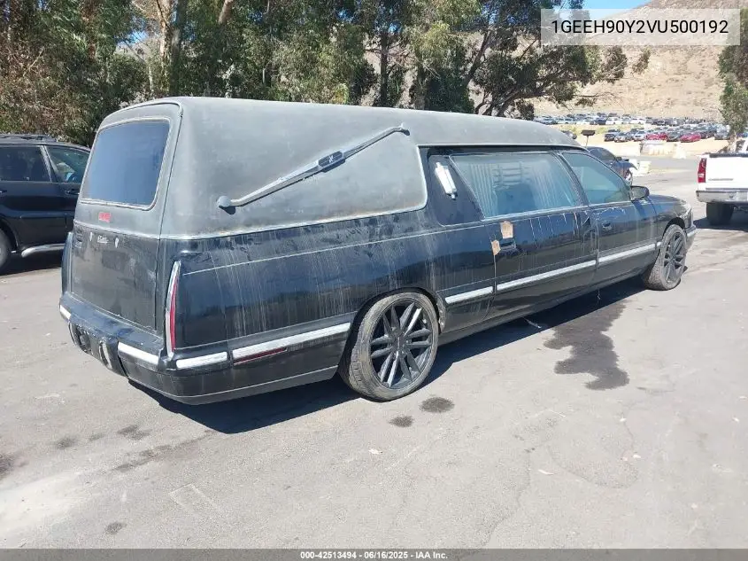 1997 Cadillac Deville Professional VIN: 1GEEH90Y2VU500192 Lot: 42513494