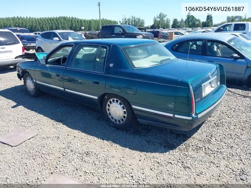 1997 Cadillac Deville VIN: 1G6KD54Y6VU261887 Lot: 42640683