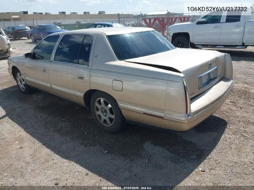 1997 Cadillac Deville Standard VIN: 1G6KD52Y6VU217732 Lot: 42660825