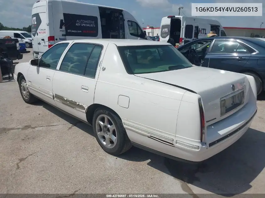 1997 Cadillac Deville Standard VIN: 1G6KD54Y4VU260513 Lot: 42750597