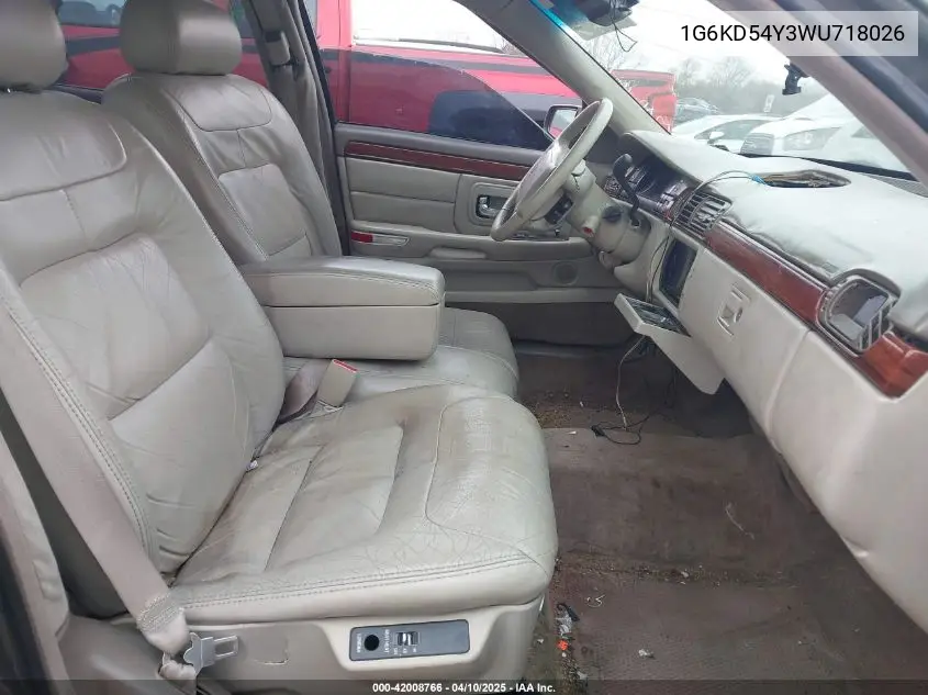 1998 Cadillac Deville Standard VIN: 1G6KD54Y3WU718026 Lot: 42008766