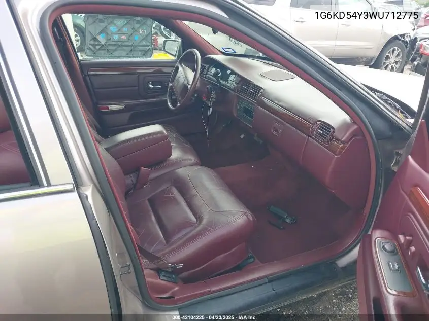 1998 Cadillac Deville Standard VIN: 1G6KD54Y3WU712775 Lot: 42104225