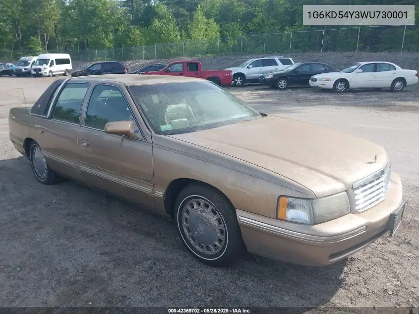 1998 Cadillac Deville Standard VIN: 1G6KD54Y3WU730001 Lot: 42369702