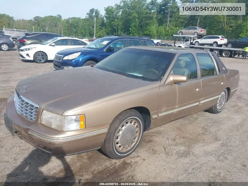 1998 Cadillac Deville Standard VIN: 1G6KD54Y3WU730001 Lot: 42369702