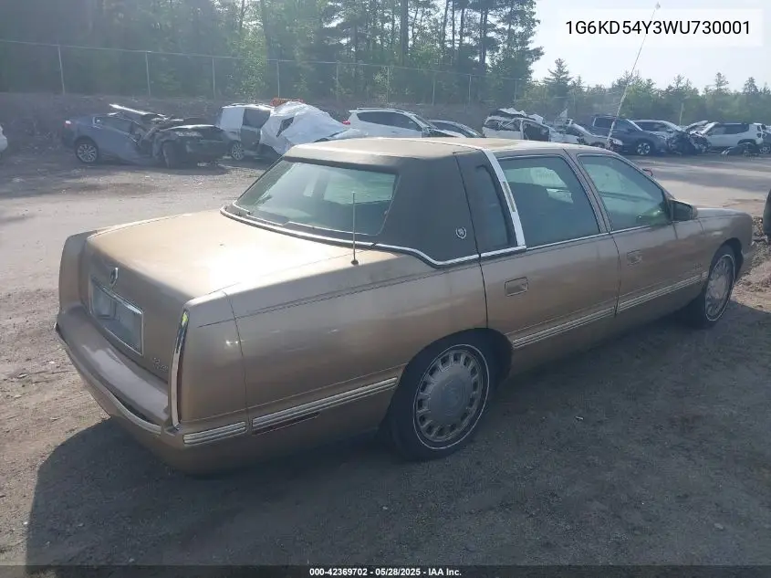 1998 Cadillac Deville Standard VIN: 1G6KD54Y3WU730001 Lot: 42369702
