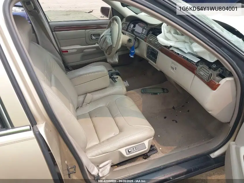 1998 Cadillac Deville Standard VIN: 1G6KD54Y1WU804001 Lot: 42388980